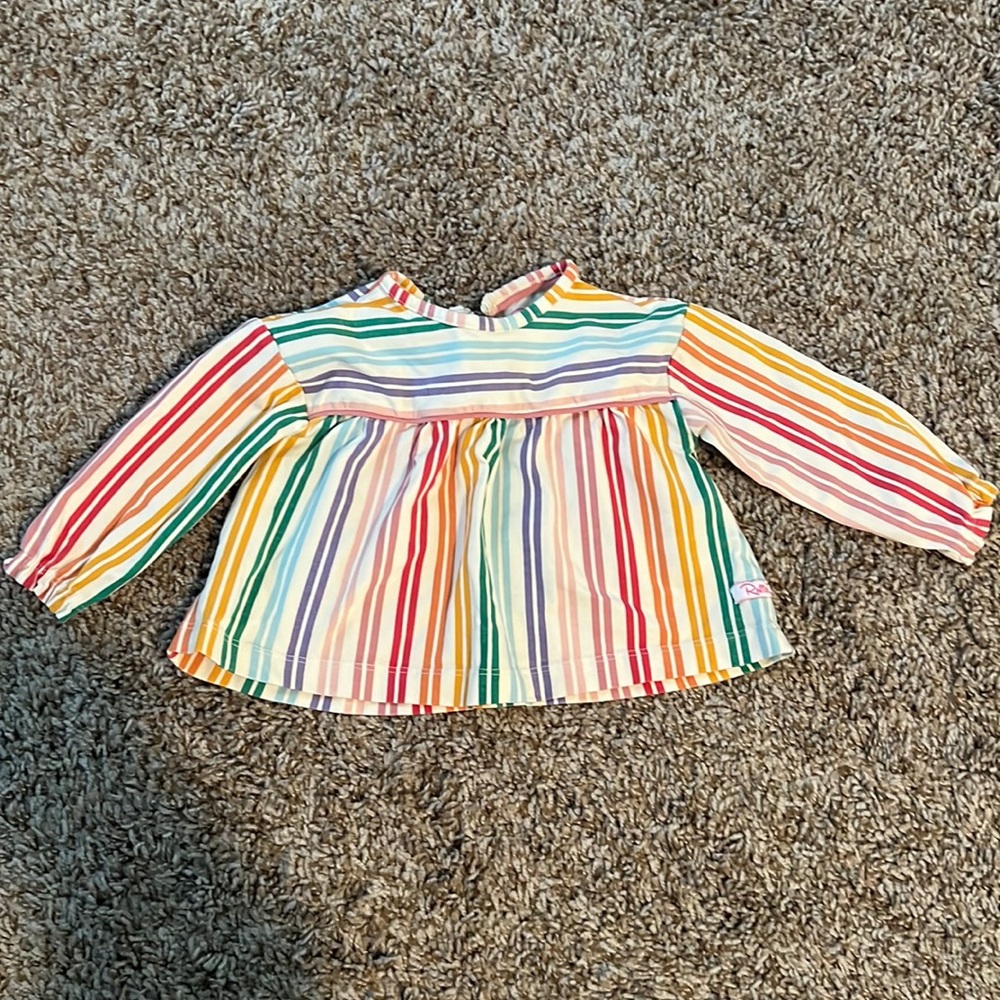 New without tags. Ruffle Butts long sleeve shirt. Size 6-12mo rainbow